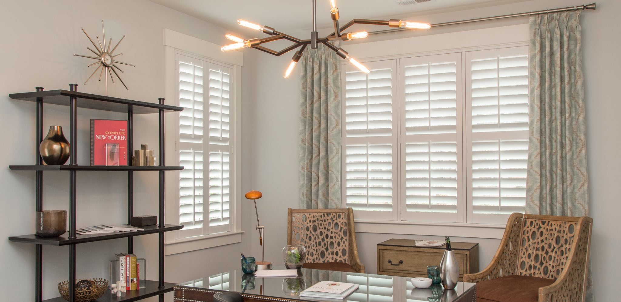 Shutters in a home office