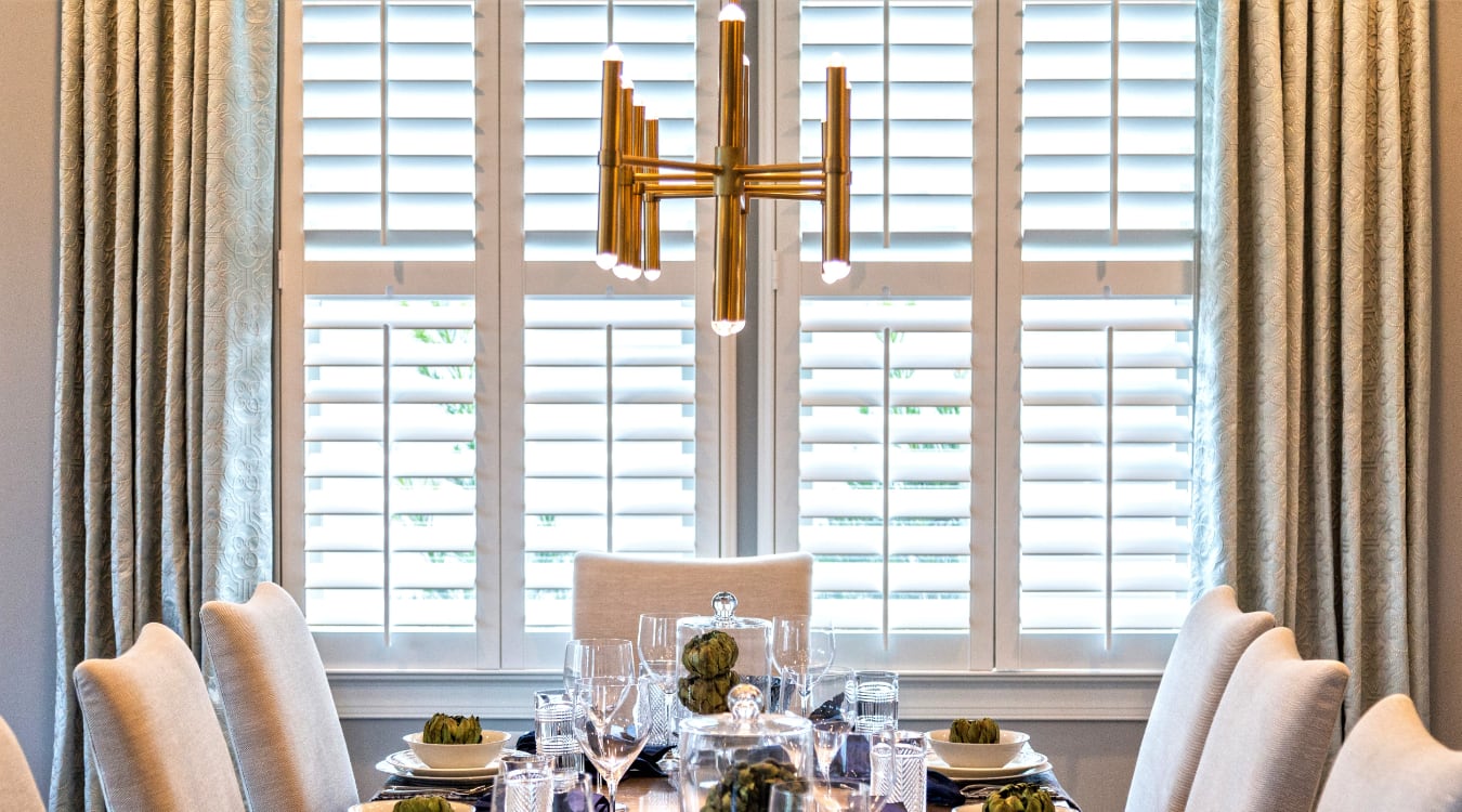 Dining room window treatments