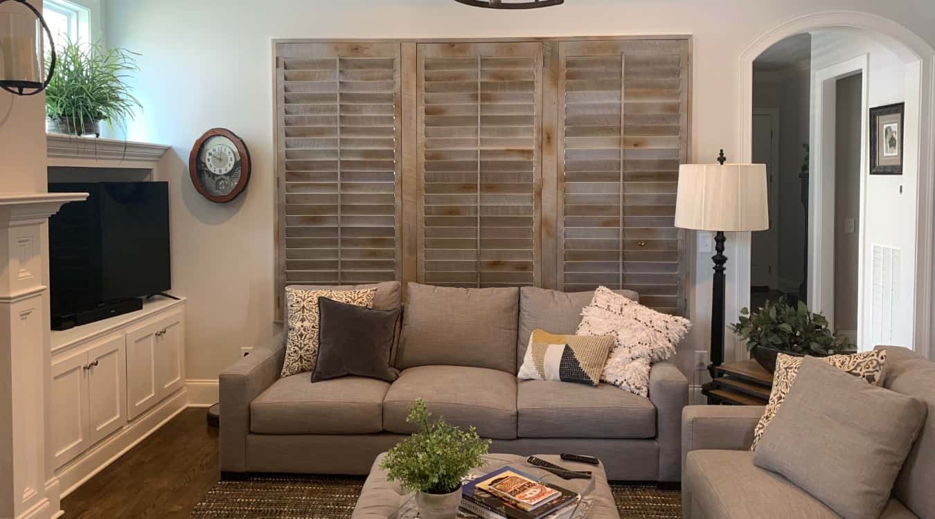 Reclaimed wood shutters in Las Vegas