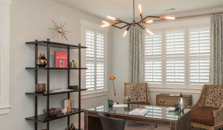 Polywood shutters in an office