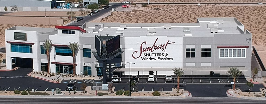 Aerial shot of Sunburst building