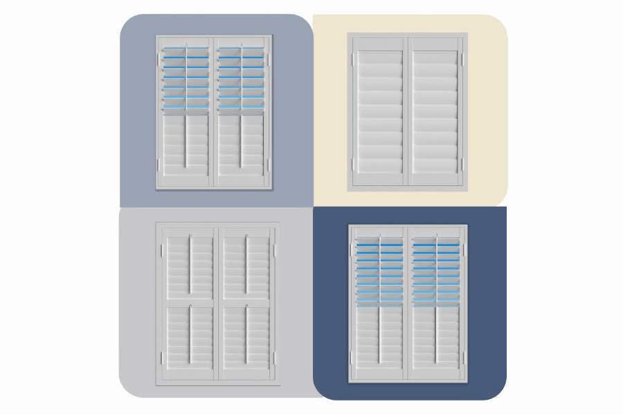 Use the Shutter Designer to see how Polywood shutters look with your Las Vegas home's wall colors. Four images of Polywood shutters from the Shutter Designer